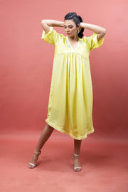 V pleat one piece